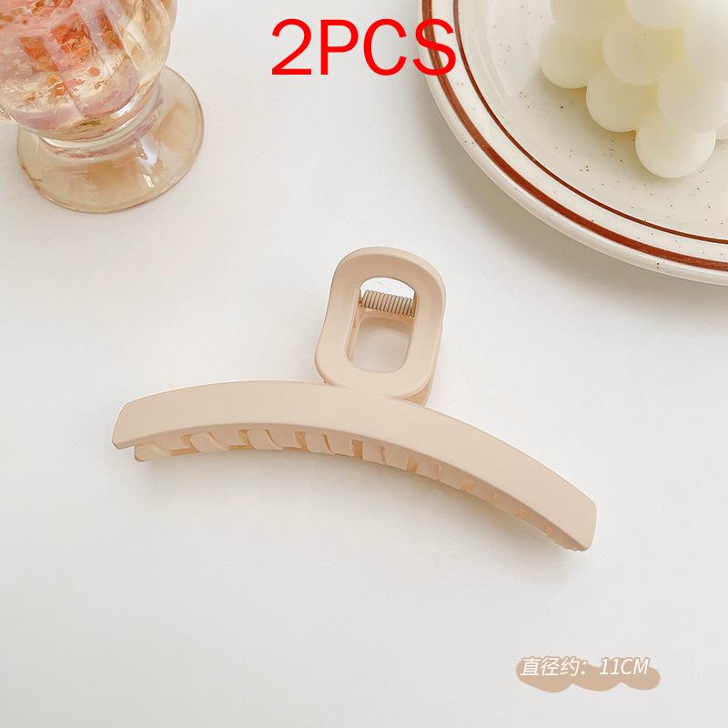 2 ΤΕΜ Premium Σετ Κεφαλών Νέο Γυναικείο Κλιπ Κλιπ Νύχι Μόδας Καφέ Μαύρο Ακρυλικό Μεγάλες Φουρκέτες Claw For Lady Clip Barrette Αξεσουάρ μαλλιών