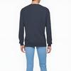 Calvin Klein Solid Color Letter Embroidered Crew Neck Long Sleeve Sweater Men sweater Navy-Blue J326453-BAN