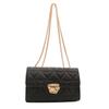 Stylish Trendy Quilted Chain Shoulder Bag For Women In Pu Leather Chic Mini Crossbody
