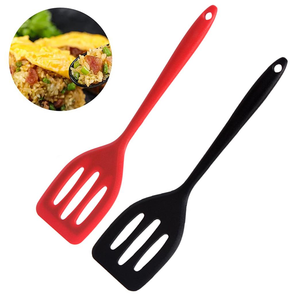 Kitchen Silicone Turners Gadgets Spatula Egg Fish Frying Pan Scoop Fried Shovel Slotted Turners Kitchen Tools Cooking Utensils