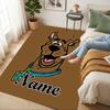 Custom Name Scooby Doo Adventure Living Room Non-Slip Area Rug Soft Carpet for Bedroom Kids Playroom Sofa Office Home Decor Doormat