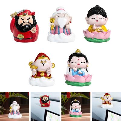 Chinese Figurines Statue Decoration Crafts Prop for Hotel Bedroom Bookshelf