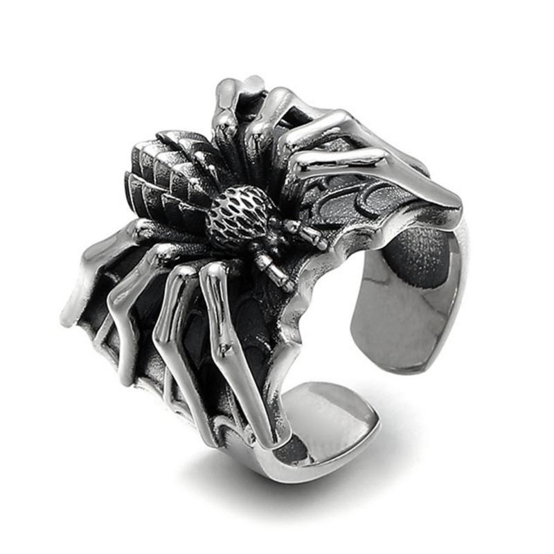 

Punk Style Spiders Animal Rings Fashion Adjustable Finger Rings Gothic Unique Open Rings Halloween Costume Jewelry 1