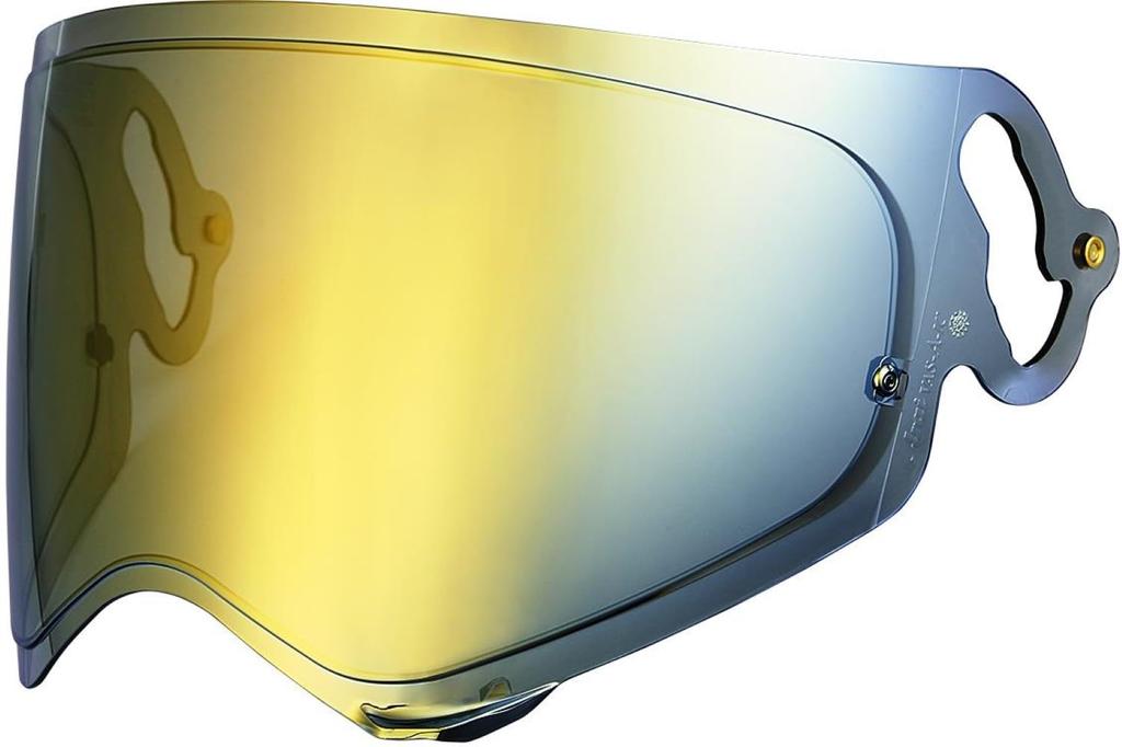 Motorcycle Helmet Mirror Shield EXTRA Shield Arai EX037800 [Yamashiro] (Extra Shield) VAS-A Smoke/Gold [Compatible with TOUR-CROSS V]