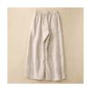 Women S High Waist Loose Fit Wide Leg Cropped Casual Pants With Chinese Knot