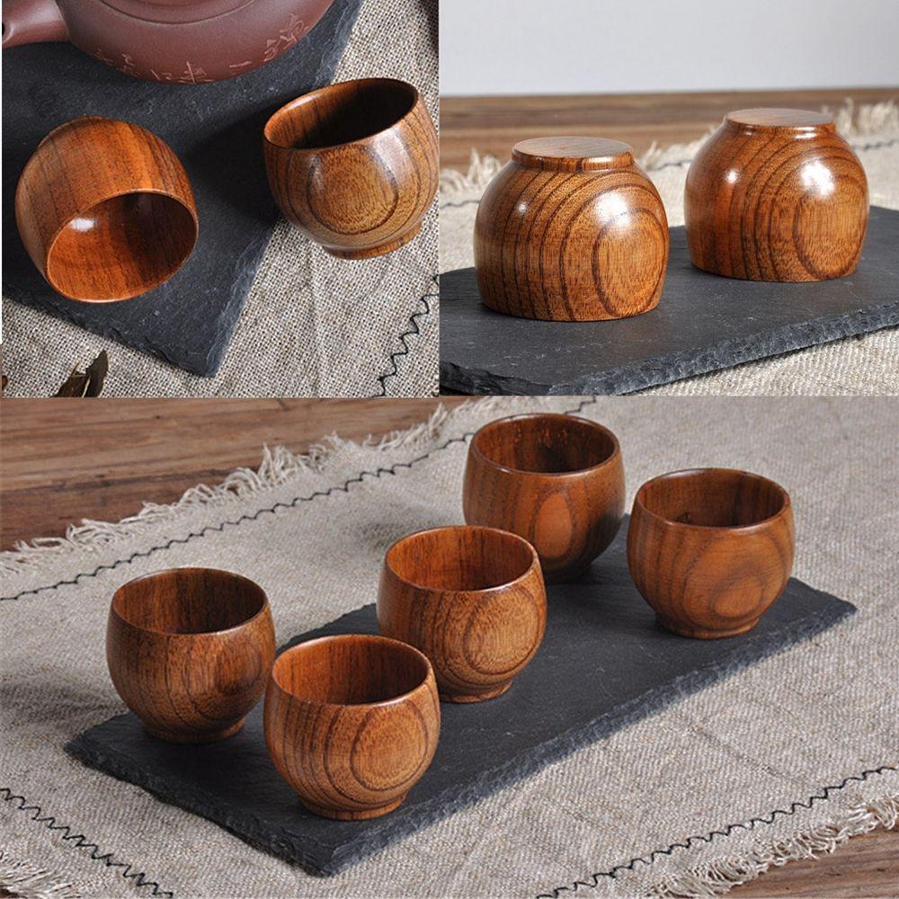 Japanese-style Jujube Wooden Bar Drinkware Handmade Wooden Cup Drinking Cup Tea Cup Coffee Cup