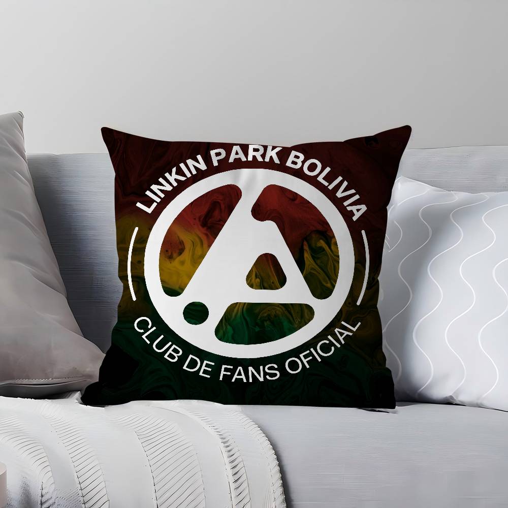 Band L-Linkin Cool P-Park Kuddfodral 45x45cm Sött Kuddfodral Vardagsrum Soffa Kuddöverdrag Sovrum Hemdekoration