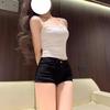 2026 Summer High-Waisted Slimming Retro Denim Shorts for Women - Sexy, Loose, Ultra-Shorts in Hong Kong Style