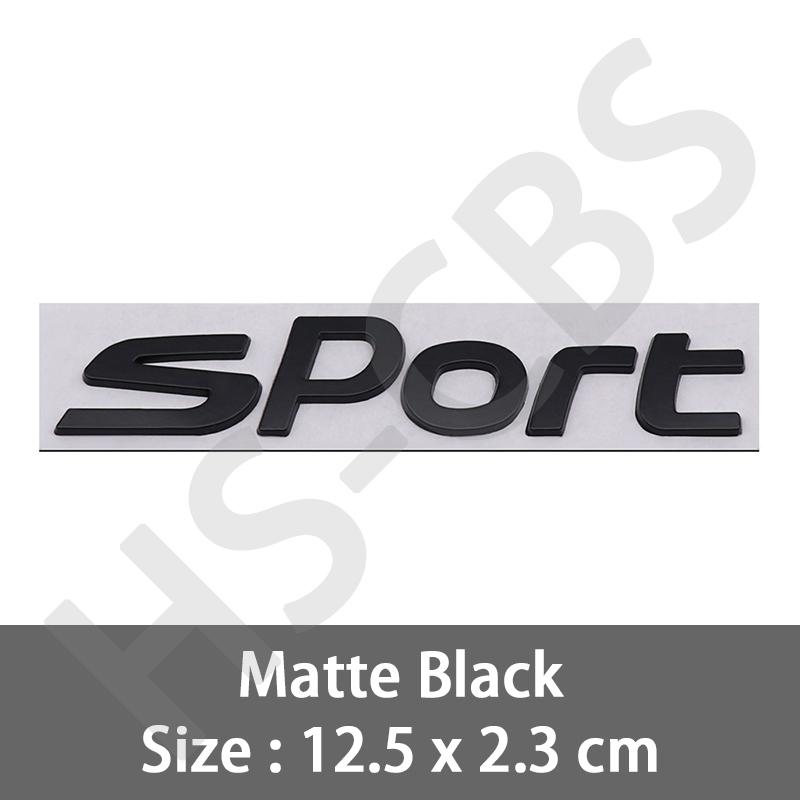 1Pc 3D Metal Sport Labeling Logo Car Letter Rear Trunk Sticker Badge Tailgate Emblem For Soul Cerato Sportage R Carnival Carens