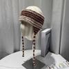 Japanese Hand Knitted Thick Wool Wool Hat Autumn and Winter Riding Ear Protection Bag Head Hat Lei Feng Hat Knitted Hat Trendy and Cool