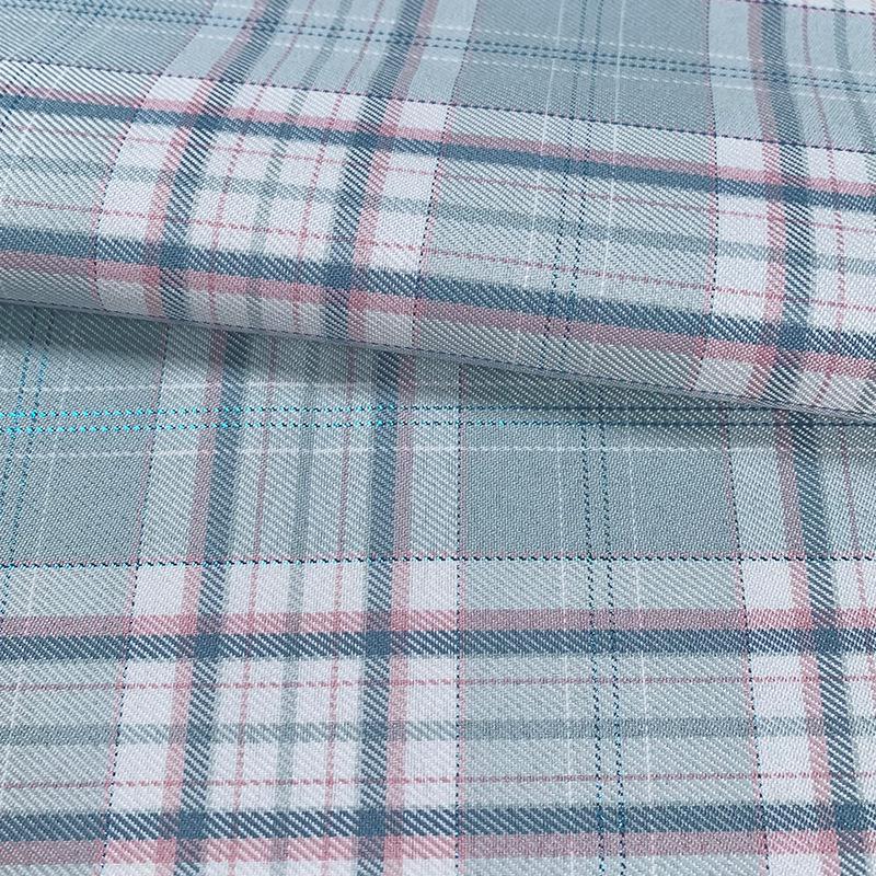 New Plaid Polyester Yarn-Dyed Fabric with Gold & Silver Threads for DIY Pleated Skirts