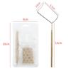 Handheld Stainless Steel Fan-Shaped Lash Inspection Mirror for Eyelash Extensions