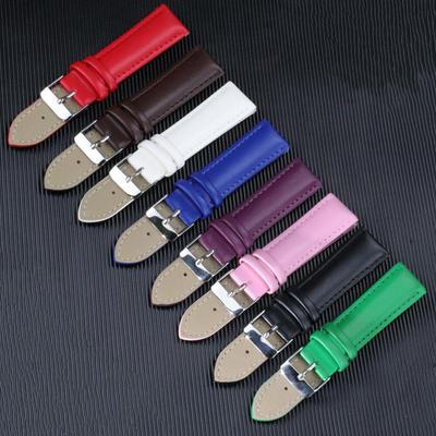 Genuine Leather Watch Strap 12mm 14mm 16mm 18mm 20mm 22mm 24mm Plain Weave Wristband Bracelet for Women