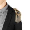 Épaulettes d'épaule à pampilles, 2 pièces, chaîne à maillons, Punk, planches d'épaule, Badge, accessoires d'uniforme