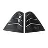For Skoda Rapid Sedan 2012-2018 Pair Car Rear Louver Window Side Shutter Cover Trim Sticker Vent Scoop Carbon Black Accessories