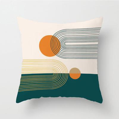 Home Decor Abstract Geometric Pattern Pillow Covers Pattern Cushion Cover Suitable For Sofa Bedroom Car Pillow Cover