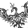 Creative Wrought Iron Phoenix Wall Art Decor, Hanging Ornament Sculpture for