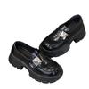 Loafers Women's 2025 New Fashion Versatile Thick Sole Heightening Lightweight Soft Sole Lace-up Niche Single Shoes Small Leather Shoes