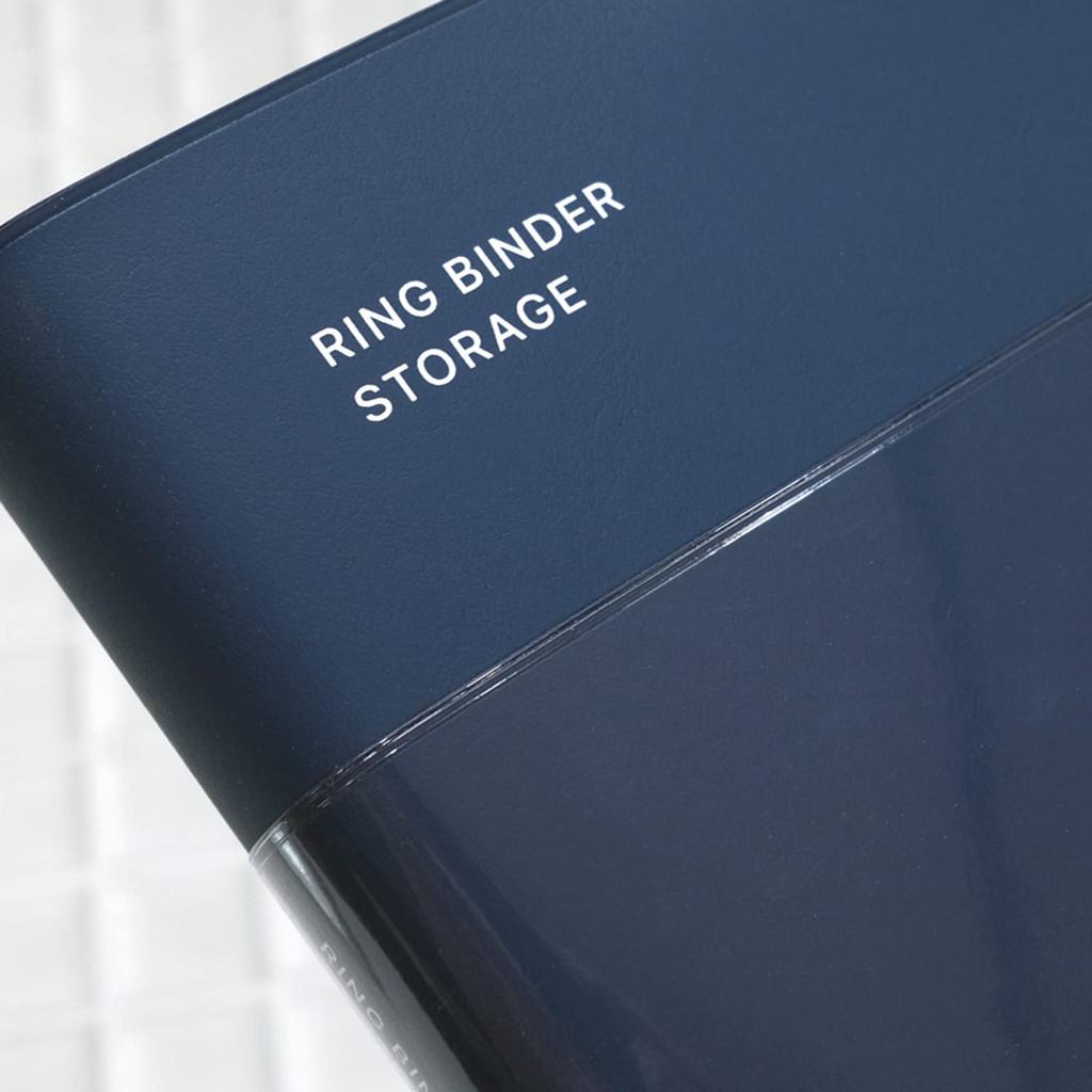 Laconic Style Note Binder A5 Clear Pocket Navy LGF32-280NV