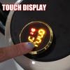 Mini Car Dashboard Clock Touch-Activated Digital Clock Stick-On Clock  for Car Boat Bike Truck