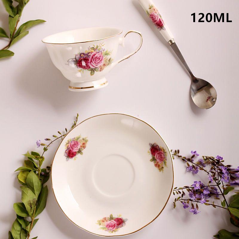 Noble Ceramic Teapot 500ML Teacup 120ML Pink Camellia Coffee Pot Home High Grade Porcelain Kettle Jug Party Cafe Teaware Tea Pot
