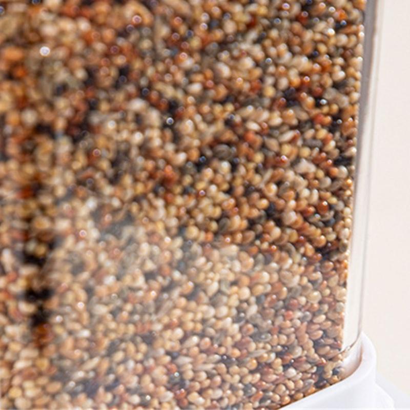 Automatic Bird Food Dispenser Container Hanging Parrots Feeder for Parakeets and Small Bird with Transparent Design
