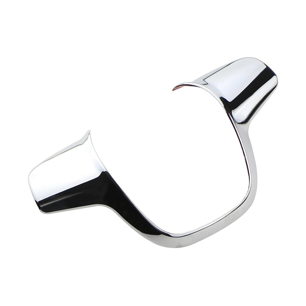 Car Abs Chrome Steering Wheel Trim Cover Sticker Decoration for Ford Focus 3 MK3 Sedan Hatchback Kuga Escape 2012 2013 2014