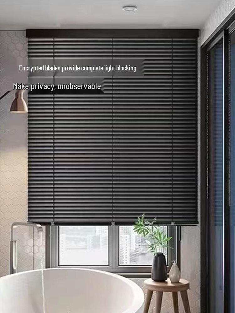Smart Electric Aluminum Venetian Sunshade Curtains, Mijia APP-Connected for Remote Control in Kitchens and Bathrooms.