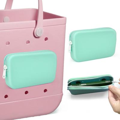 1 Stück Silikon-Telefonhalter für Bogg Bag, Geldbörse mit weichem Silikoneinsatz, Bogg Bag-Zubehör, Strandzubehör