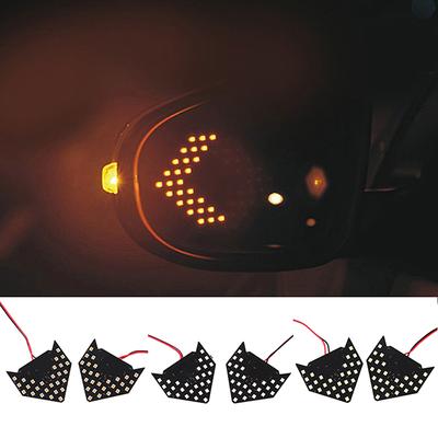 1Pair 27/33-LED 2835 LED Arrow Panel For Car Rear View Mirror Indicator Turn Signal Light Car LED Rearview Mirror Light