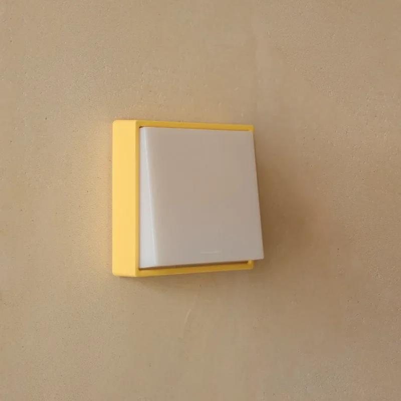 Bedroom USB Charging Minimalist Switch Night Light for Home Bedroom Bedside – Simple White/Yellow Design