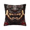 Tattoo Style Oni Japanese Samurai Modern Throw Pillow Covers Home Decorative Demon Hannya Chair Cushion