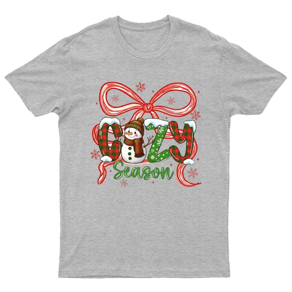 SnowUnisex Cozy Season Christmas TShirt Unisex Gift Retro Funny Unisexs Vintage