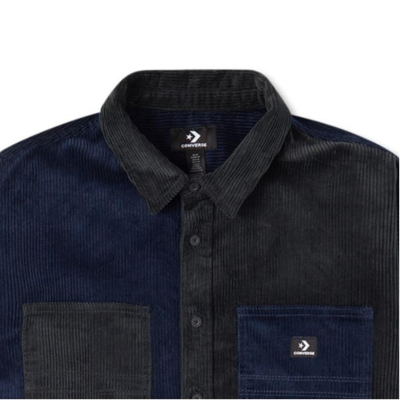 Converse Shirts Men's Dark Gray Lapel Moderate Shirt 10023519-A02
