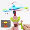 Hand Cranked Rotating Carousel Toy with LED Lights Glowing Toy (Random Color) Fun Merry-Go-Round Toy with Lights