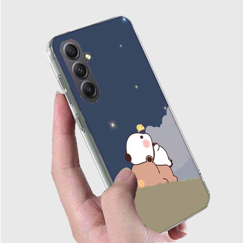 Cute BuBu DuDu Phone Case for Samsung A16 A26 A36 A56 A17 A37 A57 A07 A06 A02S A03 A04S A05S Galaxy Note 20 10 A50S A71 A51 A31
