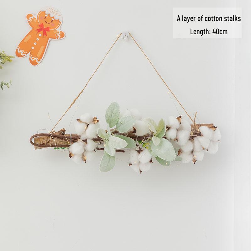 Wooden Triangle Christmas Tree Ornaments - Mall Window Display Decoration Props