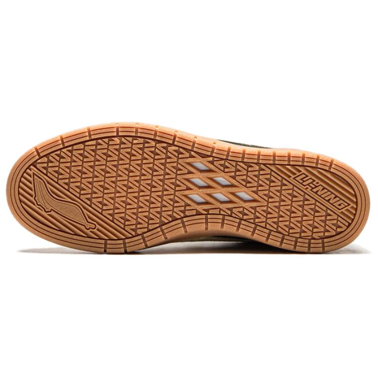 Li Ning Leather We I Pros Fashion Trend Slip Resistant Durable Low Top Skate Shoes Men Sneakers Yellow Black AEPU049-7