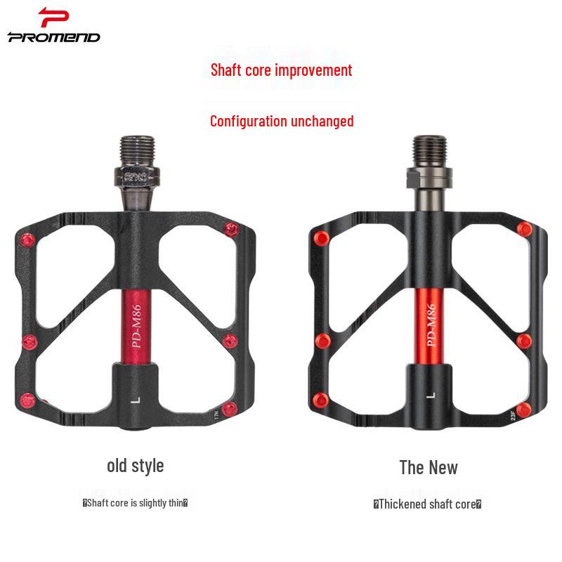 PROMEND M86 Aluminum Alloy Three-Bearing Bicycle Pedals for Mountain and Road Bikes
