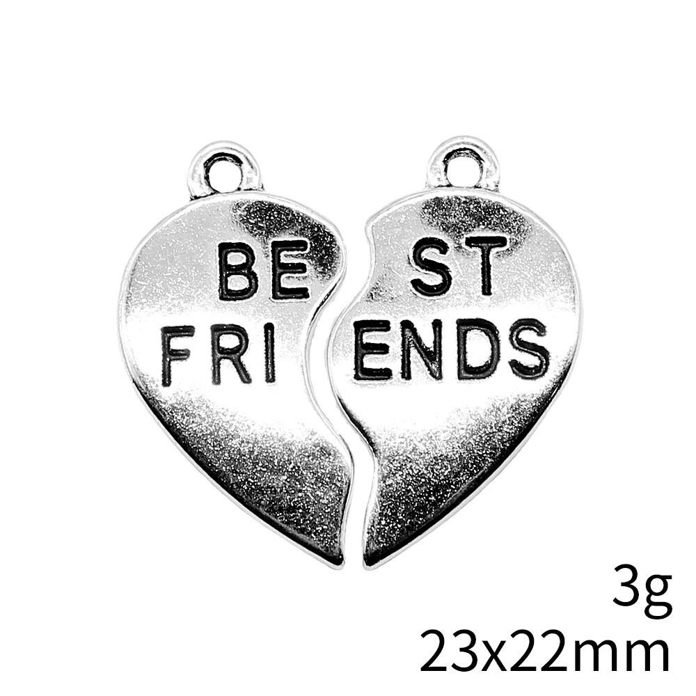 Valentine's Day Charm Phone Love Heart Tags Best Friends Charms Pendant Art Supplies Craft Pendants