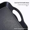 LISM Imitation Wood Grain Rectangular Serving Tray Set