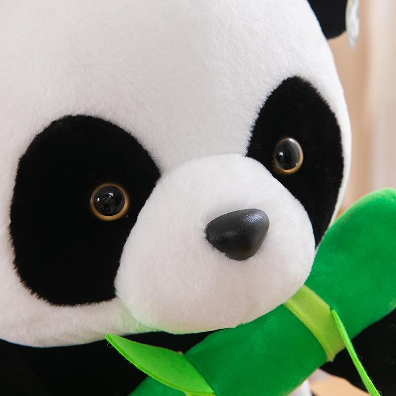 Panda Doll Plush Toy National Treasure Simulated Little Panda Doll Hug Bamboo Rag Doll Children's Birthday Gift