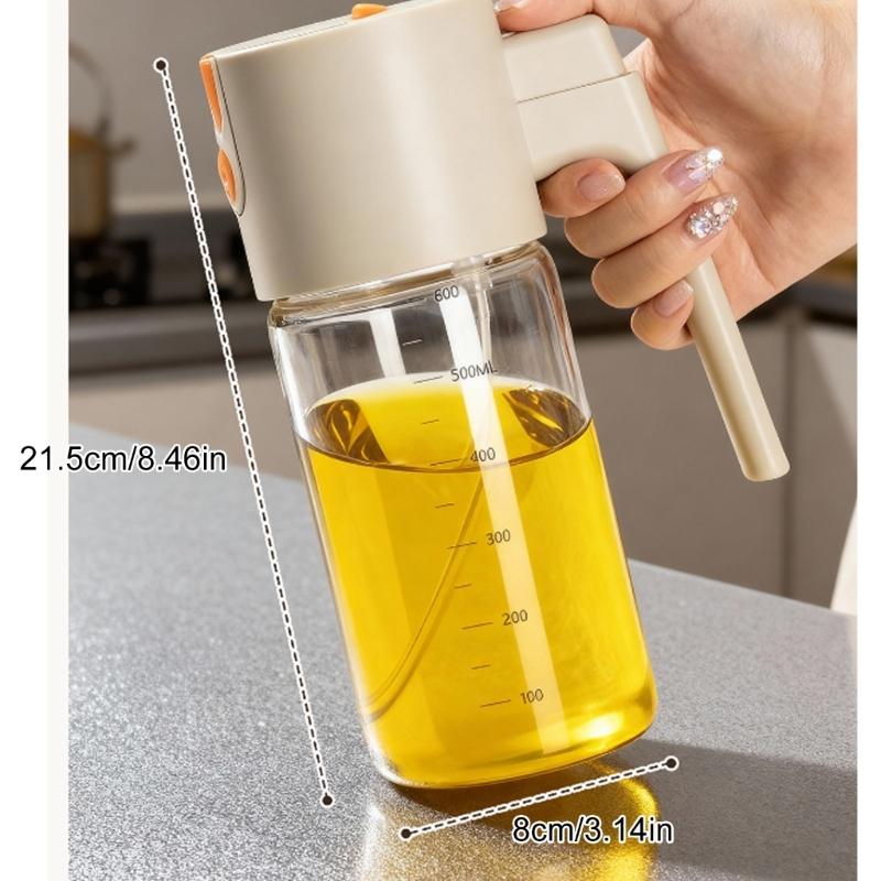 Glass Oil Sprayer Bottle For Cooking With Silicone Base And Removable Parts Precise Oil Sprayer For Easy Cleaning