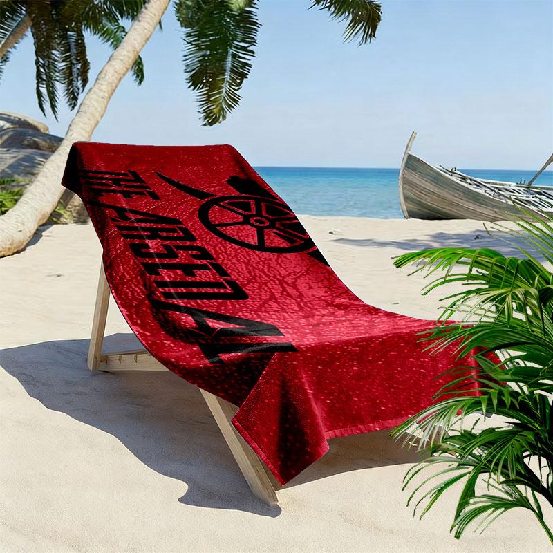 Arsenal Art Print Beach Towel, Large Soft Quick Dry Towel for Beach Camping Swimming