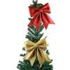 Blingbling Christmas Bow Red Gold Big Xmas Tree Bowknot Pendant Ornaments for Home Decoration New Year Party DIY Gifts