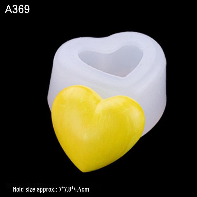 3D silikonová forma ve tvaru srdce sada pro svíčky, mýdlo, kadidlo, sádru, fondán & čokoládu