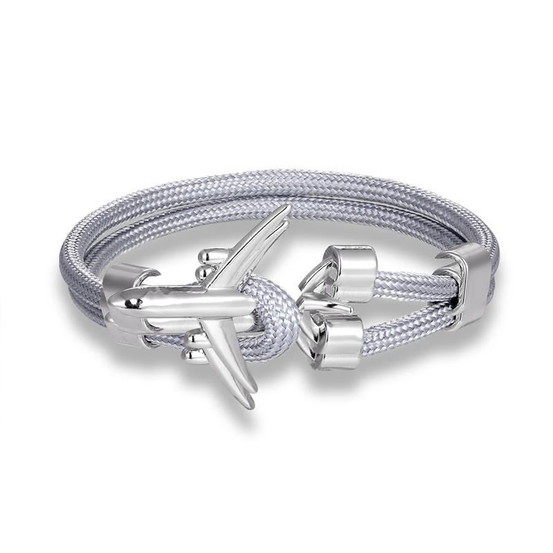 Trend Jewelry, Wind Jewelry, Men'S Polyester 550 Umbrella Rope Airplane Bracelet