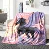 Flying Horse With Wings Name Customize Your Home Blankets Soft Cozy Lightweight Versatile For All Seasons Perfect For Picnics Sofa Office Bed Living
