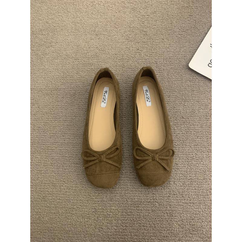 Gentle ballet ladyshoes flat shoes French retro soft sole silver new Chinese red single shoes spring small fragrant wind women's shoes