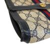GUCCI Vintage Old Gucci Vanity Cosmetics Pouch Business Bag GG pattern sherry line PVC Clutch bag black PVC Used